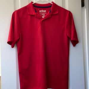 😎Boys two button down red polo shirt😎